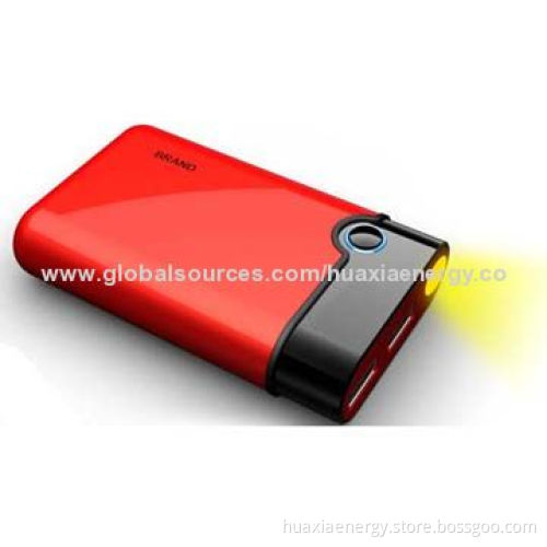 6,000mAH Dual-USB Port Power Bank with A-grade Li-ion Battery, LED Power Display